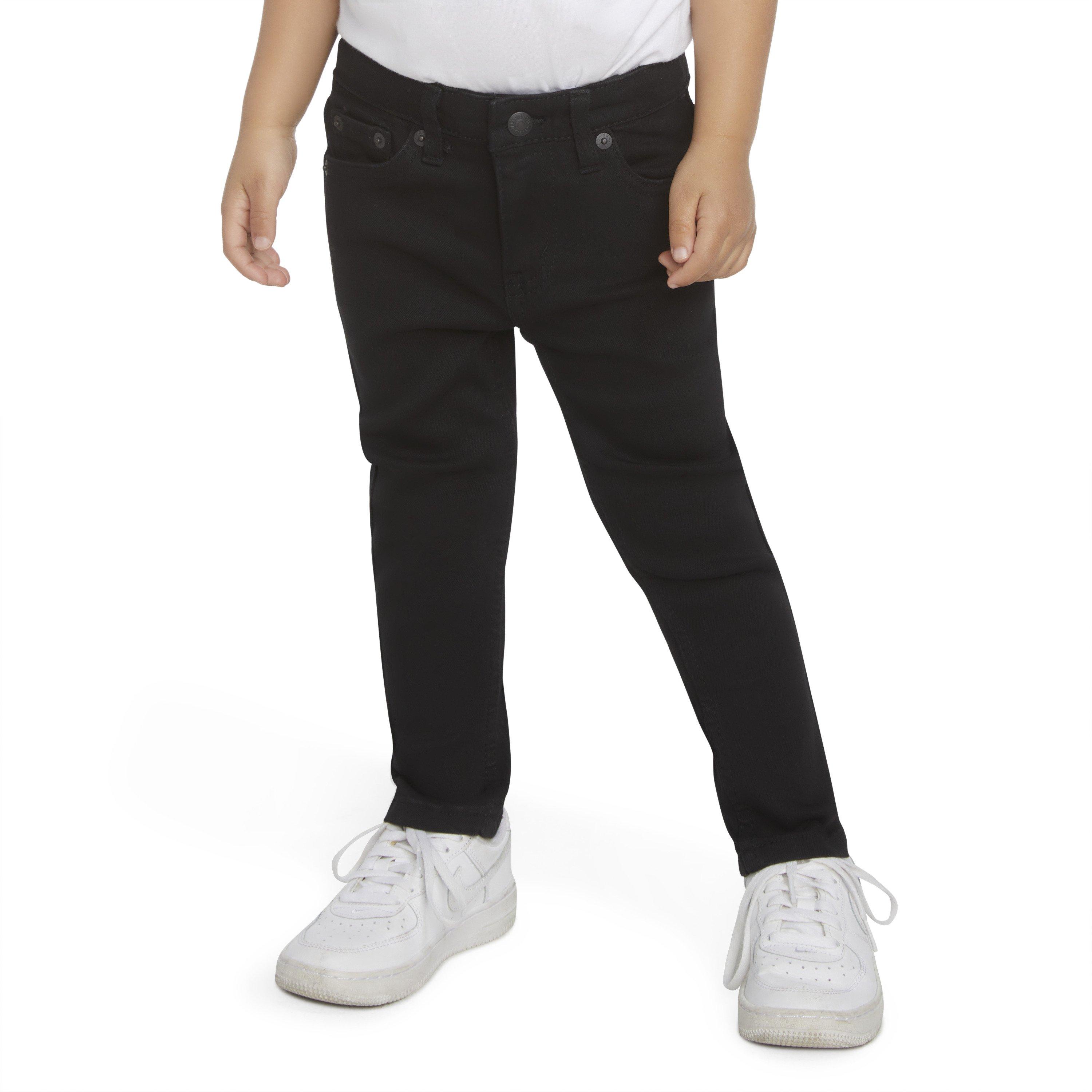 Levi's 510 Eco Performance Skinny Fit Black Wash Toddler Boys' Black Denim Jeans - BLACK